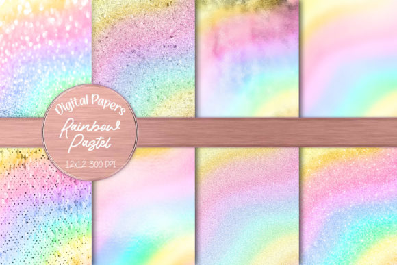Download Pastel Rainbow Texture Background Bundle - Texture Collection