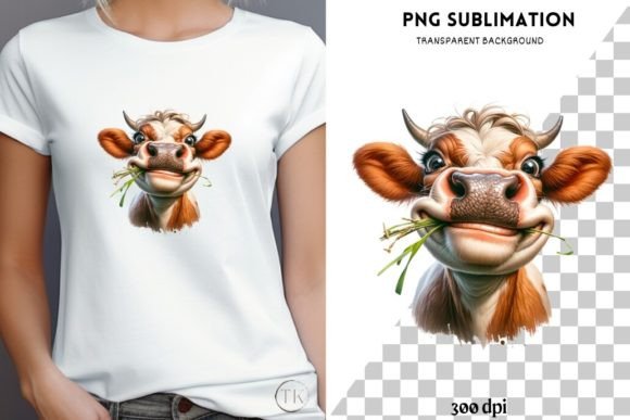 Download Funny Cow PNG Digital Prints, Sublimatio - Digital prints Collection
