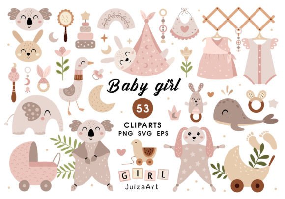 Download Newborn Baby Girl Clipart, It's a Girl - Baby girl clipart Collection