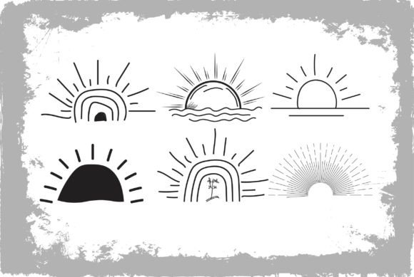 Download Sunset Hand Drawn Illustrations Vector - Hand drawn Collection