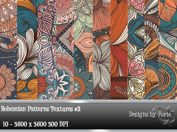 Download Bohemian Patterns Textures #2 - Texture Collection