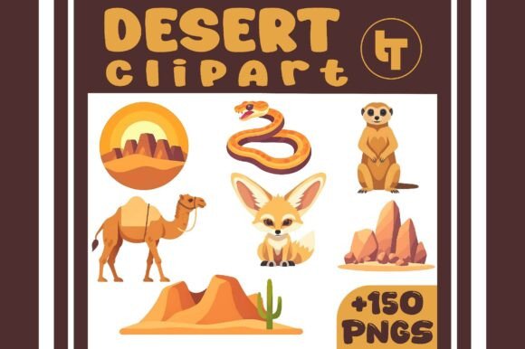 Download Desert Clipart Bundle – Cactus, Sand - Desert clipart Collection